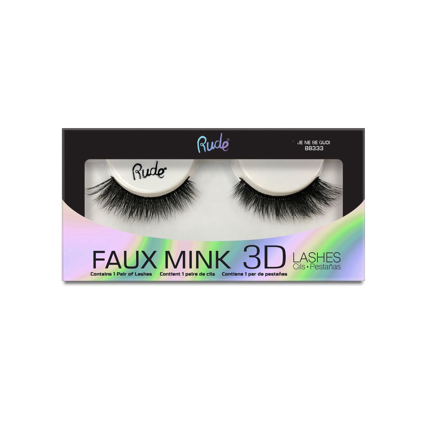 slide 1 of 1, Rude Cosmetics Faux Mink 3D Lashes - Je Ne Se Quoi, 1 ct