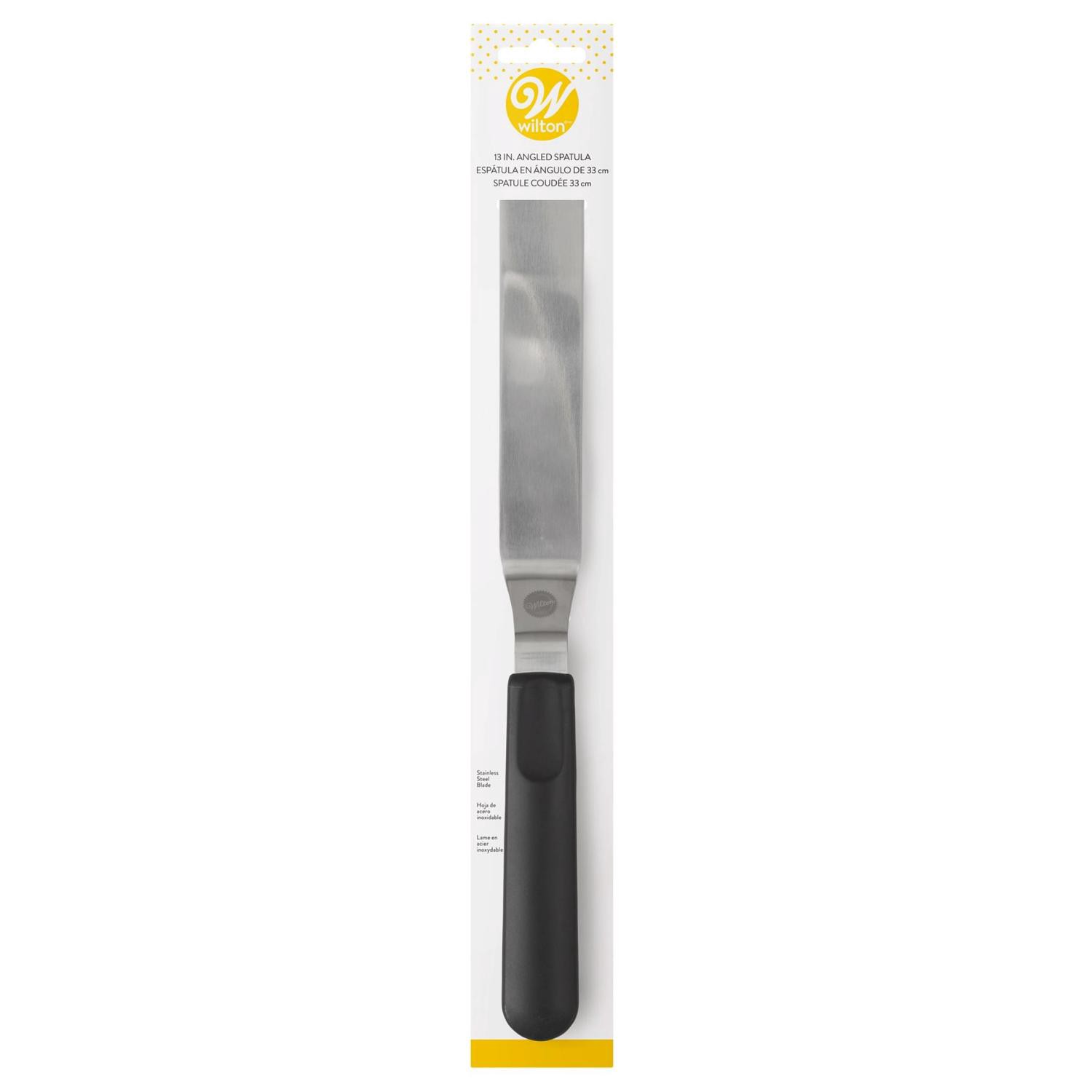 slide 1 of 4, Wilton Angled Icing Spatula With Black Handle, 13-Inch, 13 in