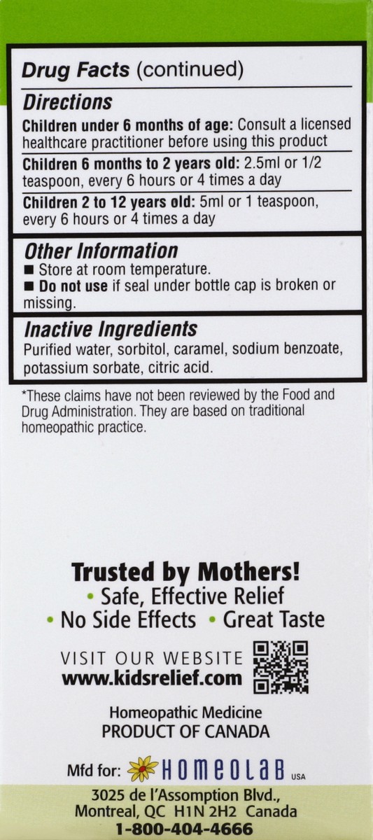 slide 3 of 4, Kids Relief Cough & Cold Homeopathic Medicine, 3.4 fl oz