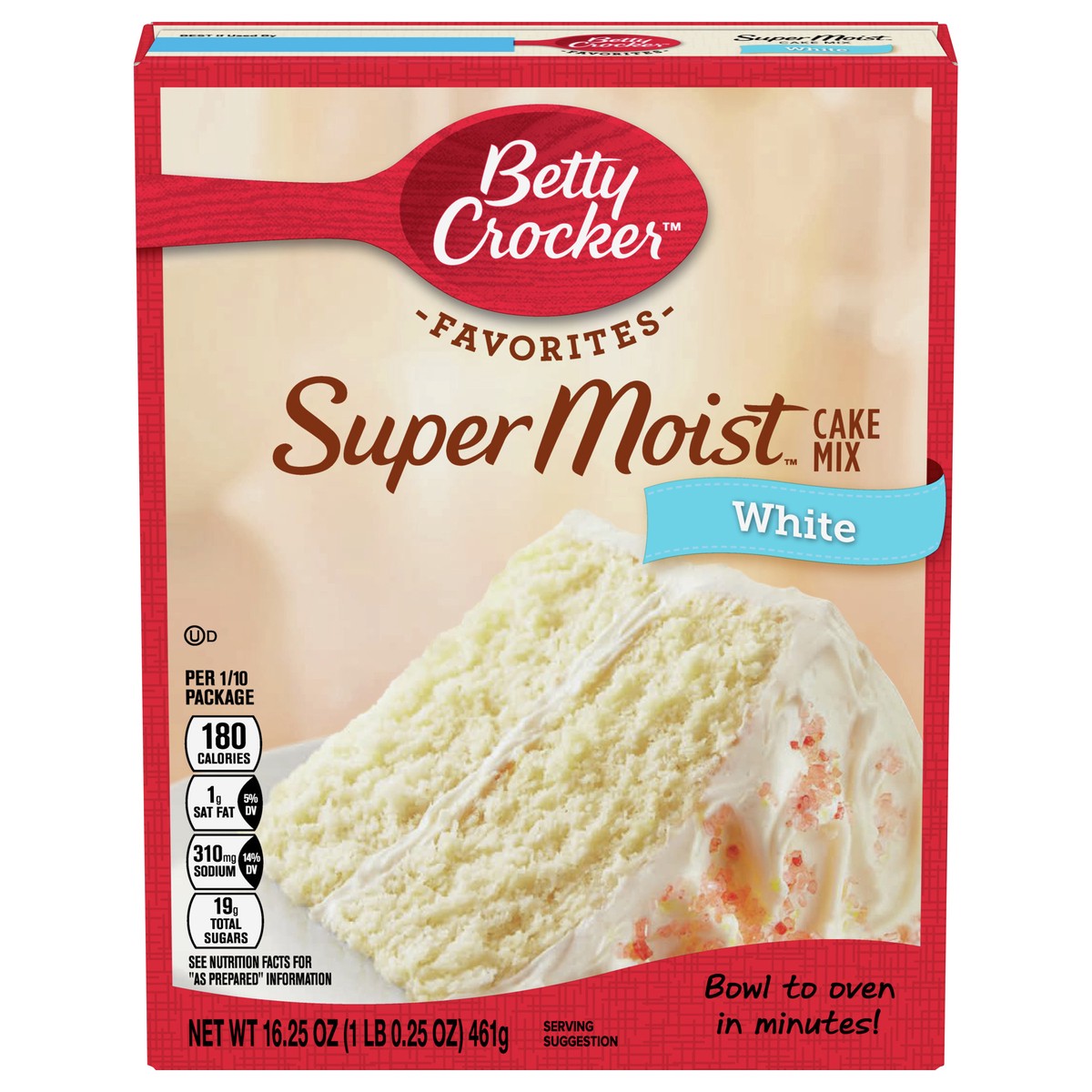 slide 1 of 5, Betty Crocker Super Moist White Cake Mix, 16.25 oz, 16.25 oz