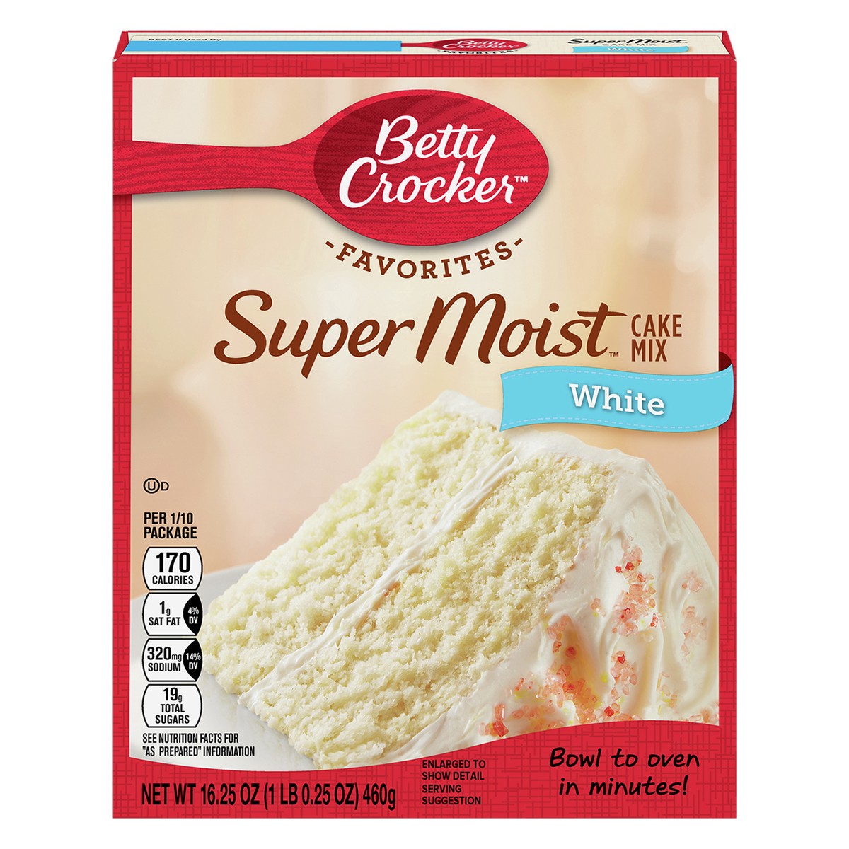 slide 1 of 5, Betty Crocker Super Moist White Cake Mix, 16.25 oz, 16.25 oz