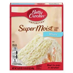 Betty Crocker Super Moist White Cake Mix, 16.25 oz