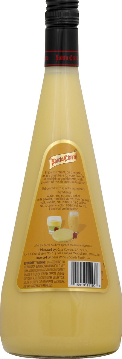 slide 3 of 10, Santa Clara Rompope Vanilla Liqueur 1 lt, 1 liter