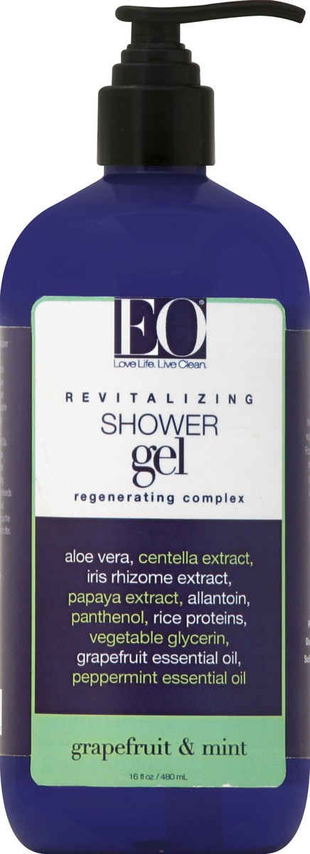 slide 4 of 4, EO Awakening Grapefruit Mint Shower Gel 16 fl oz, 16 fl oz