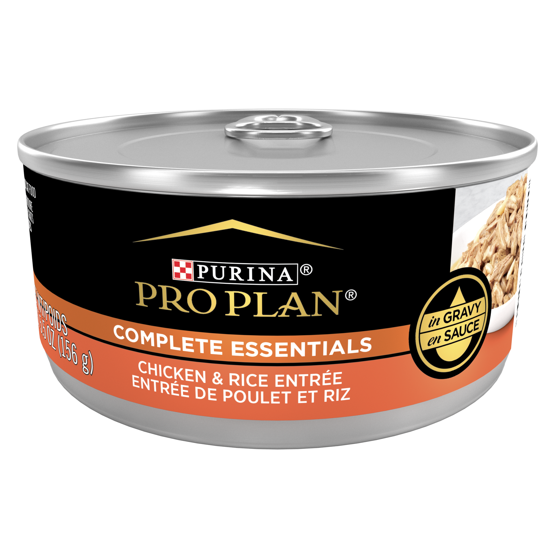 slide 1 of 2, Pro Plan Purina Pro Plan Complete Essentials High Protein Cat Food Wet Gravy, Chicken and Rice Entree, 5.5 oz