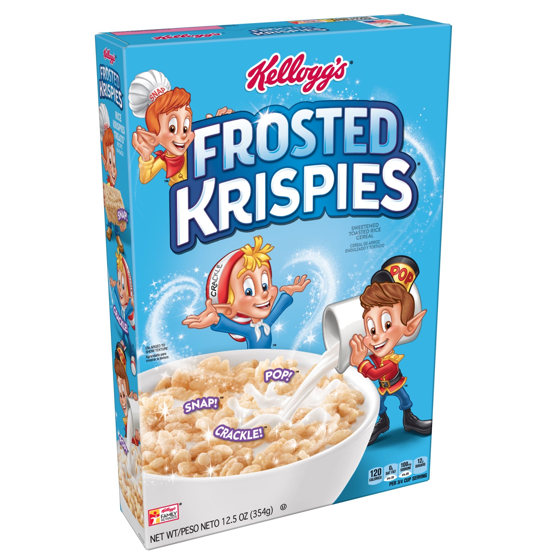 slide 1 of 7, Frosted Krispies Breakfast Cereal, 12.5 oz