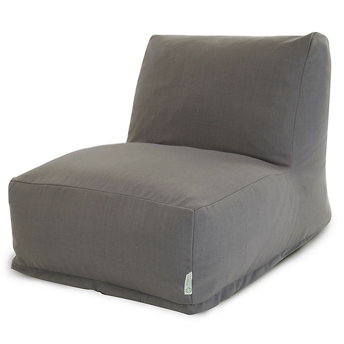 slide 1 of 6, Majestic Home Goods Wales Bean Bag Chair Lounger - Grey, 1 ct