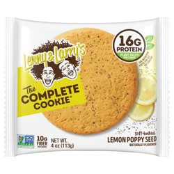 Lenny & Larry's The Complete Cookie, Lemon Poppy Seed, 4oz- 12ct