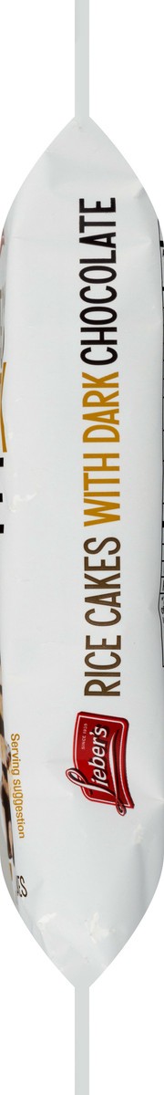slide 2 of 9, Lieber's with Dark Chocolate Rice Cakes 6 ea, 6 ct