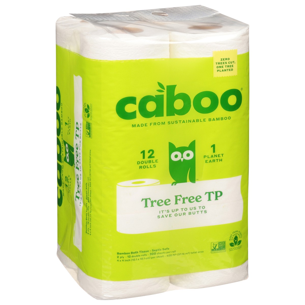 slide 2 of 9, Caboo 2-Ply Double Rolls Bamboo Bath Tissue 12 ea, 12 ct