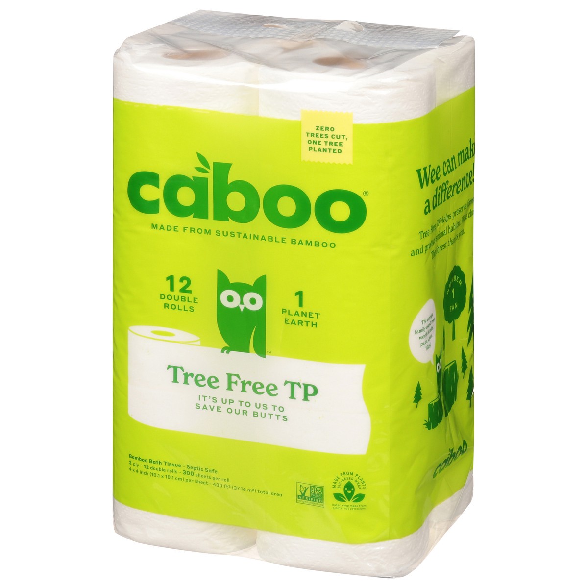 slide 3 of 9, Caboo 2-Ply Double Rolls Bamboo Bath Tissue 12 ea, 12 ct