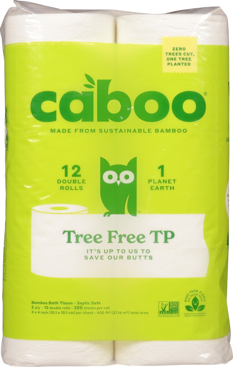 slide 6 of 9, Caboo 2-Ply Double Rolls Bamboo Bath Tissue 12 ea, 12 ct