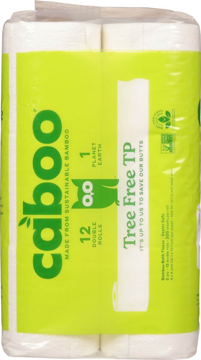 slide 7 of 9, Caboo 2-Ply Double Rolls Bamboo Bath Tissue 12 ea, 12 ct