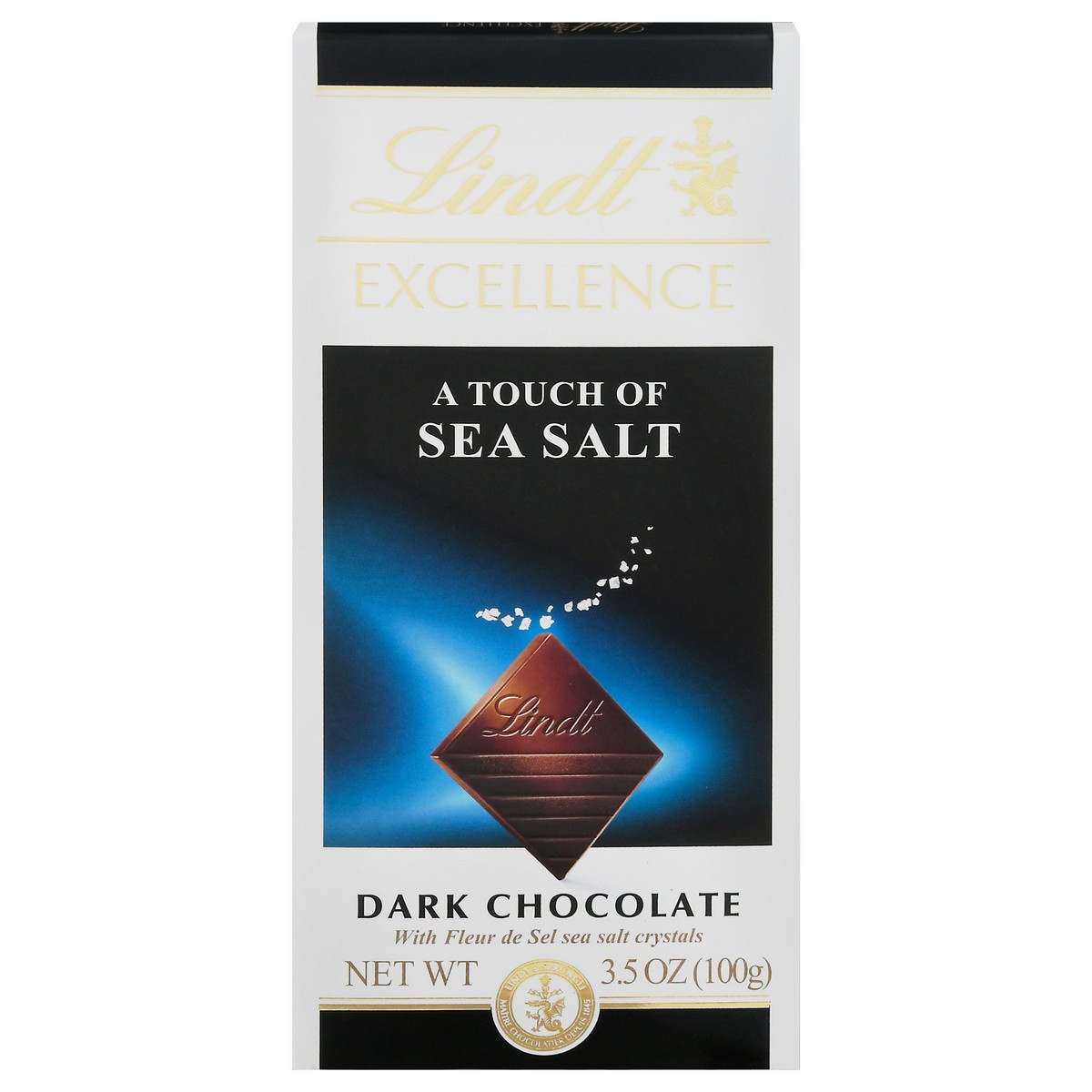 slide 1 of 10, Lindt Excellence Sea Salt Dark Chocolate 3.5 oz, 3.5 oz