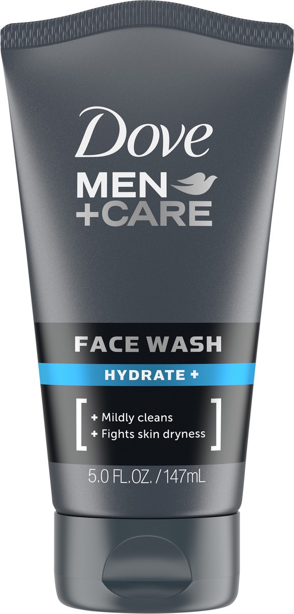 slide 2 of 5, Dove Men+Care Face Wash Hydrate Plus, 5 oz, 5 oz