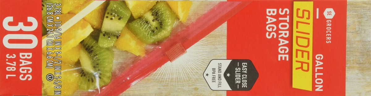 slide 10 of 12, SE Grocers Gallon Storage Bags, 30 ct