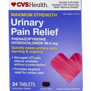 slide 1 of 1, CVS Health Maximum Strength Urinary Pain Relief Tablets, 24 Ct, 1 ct