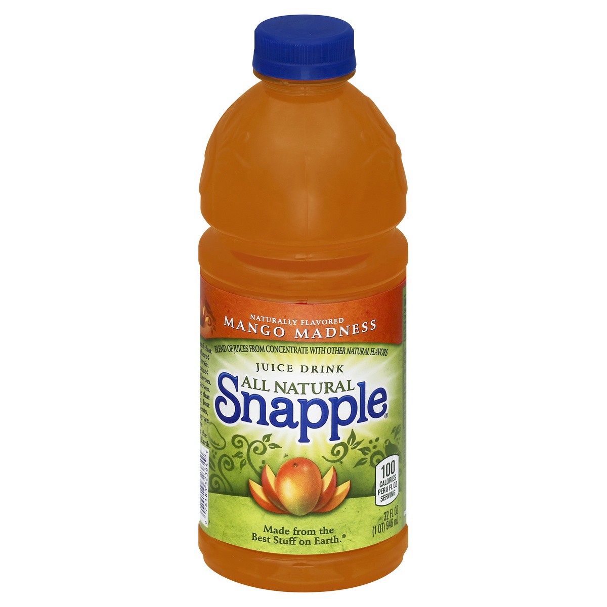 slide 1 of 3, Snapple Mango Madness Flavored Juice Drink, 32 fl oz, 32 oz