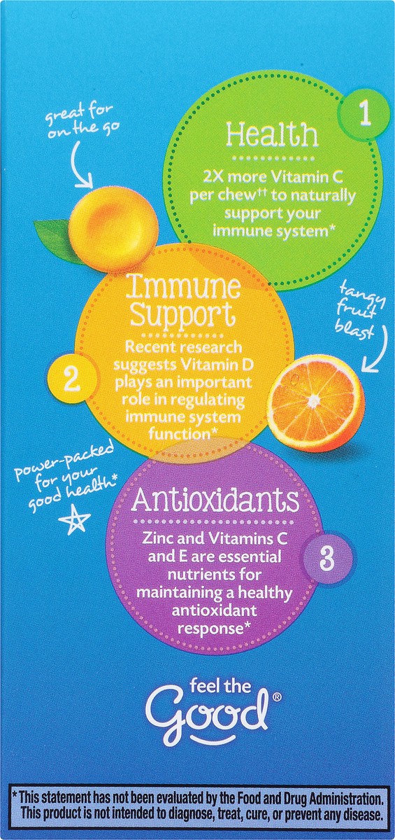 slide 5 of 7, Emergen-C Immune Plus with Vitamin D Tablets Orange Blast Chewables 14 ea, 14 ct