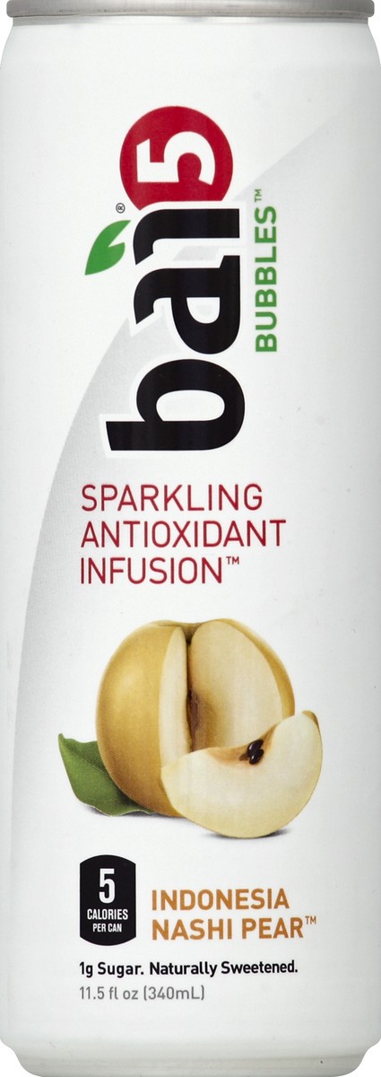 slide 4 of 4, Bai5 Bubbles Sparkling Antioxidant Infusion Indonesia Nashi Pear, 11.5 fl oz