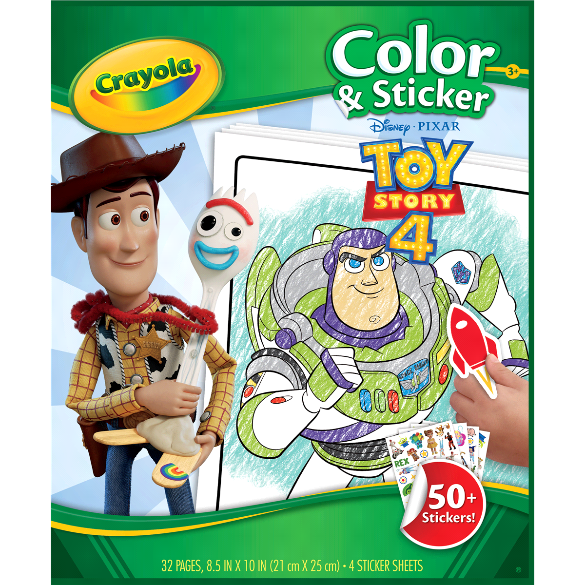 slide 1 of 1, Crayola Toy Story Coloring Pages and Stickers Gift for Kids Age 3+, 1 ct
