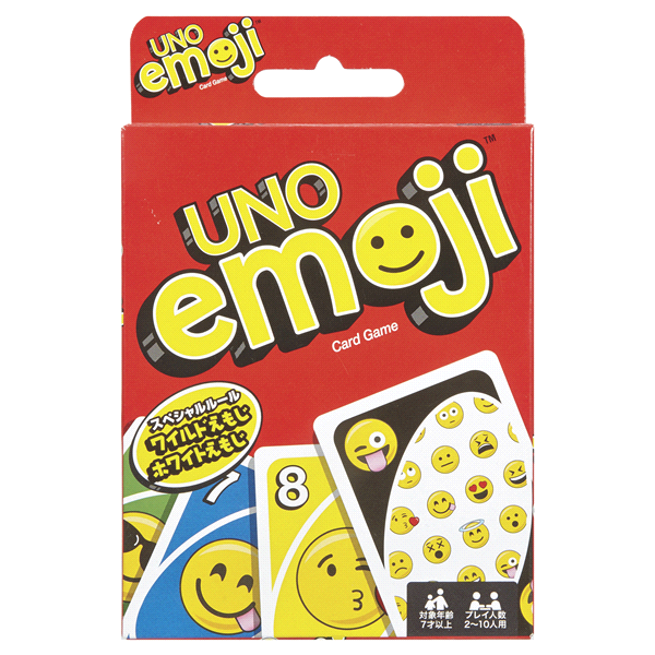 slide 1 of 1, Uno Emoji Card Game, 1 ct