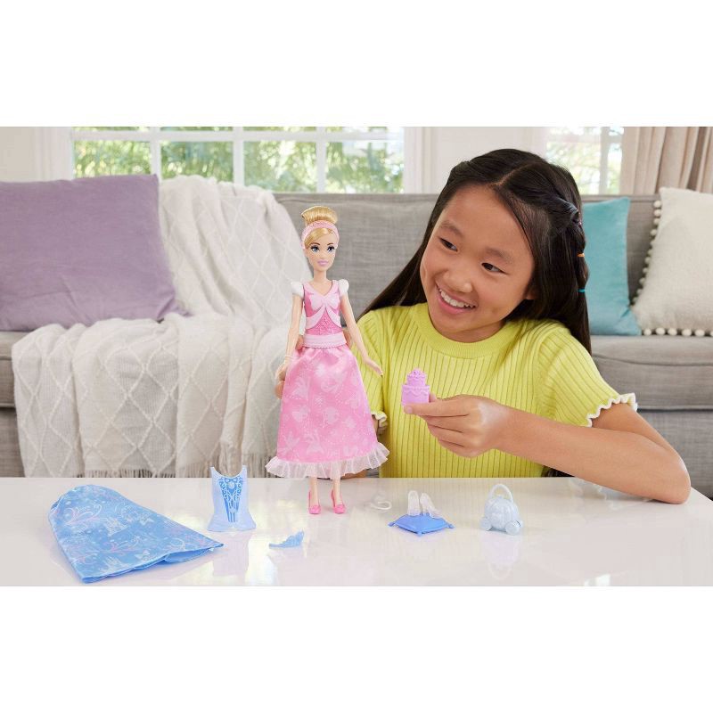 slide 6 of 6, Disney Princess 2 in 1 Stories Cinderella 11.5" Fashion Doll Set and Accessories, 1 ct