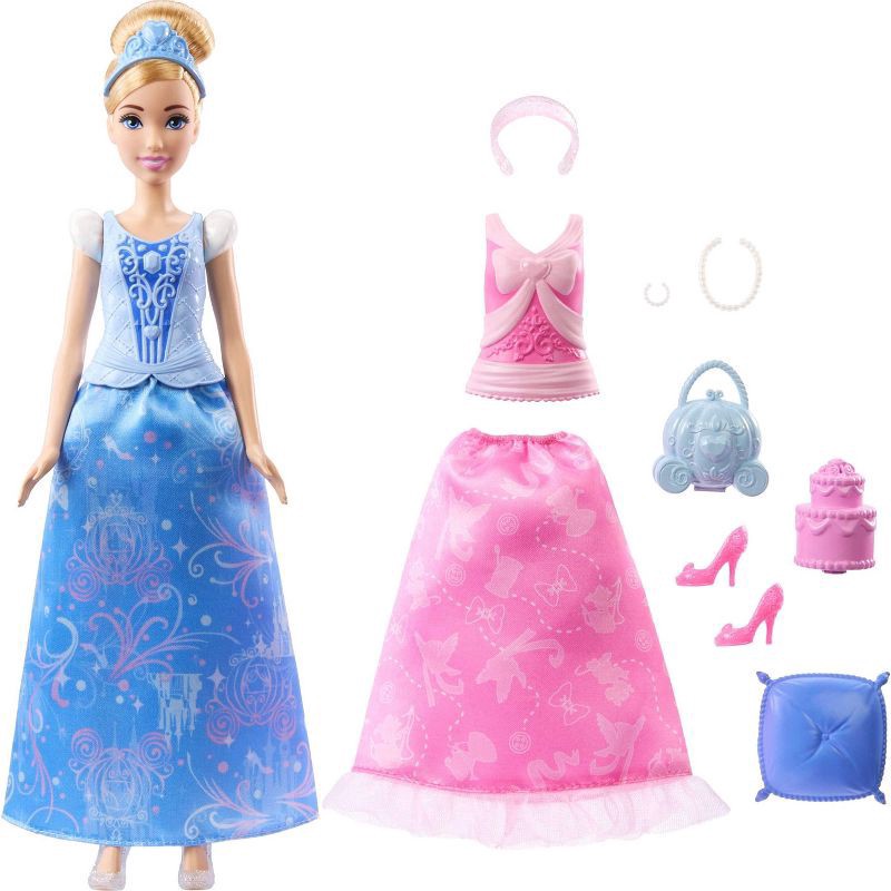 slide 4 of 6, Disney Princess 2 in 1 Stories Cinderella 11.5" Fashion Doll Set and Accessories, 1 ct