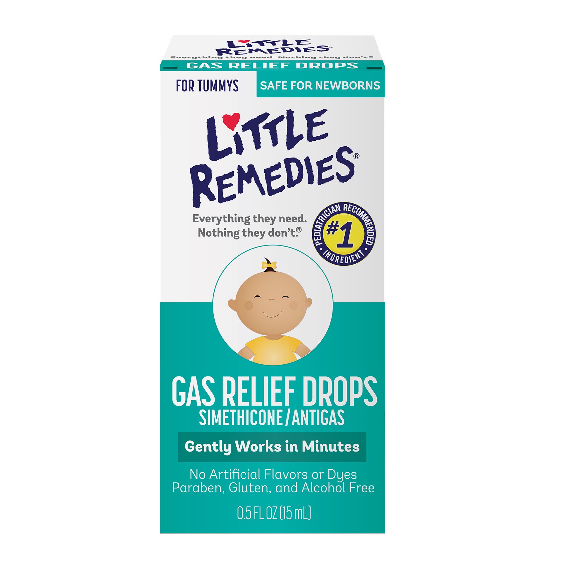 slide 1 of 1, Little Remedies Gas Relief Drops, Berry Flavor, Safe For Newborns, 0.5 FL OZ, 0.5 fl oz