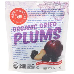 Made in Nature Snacklife Dried Organic Plums 6 oz