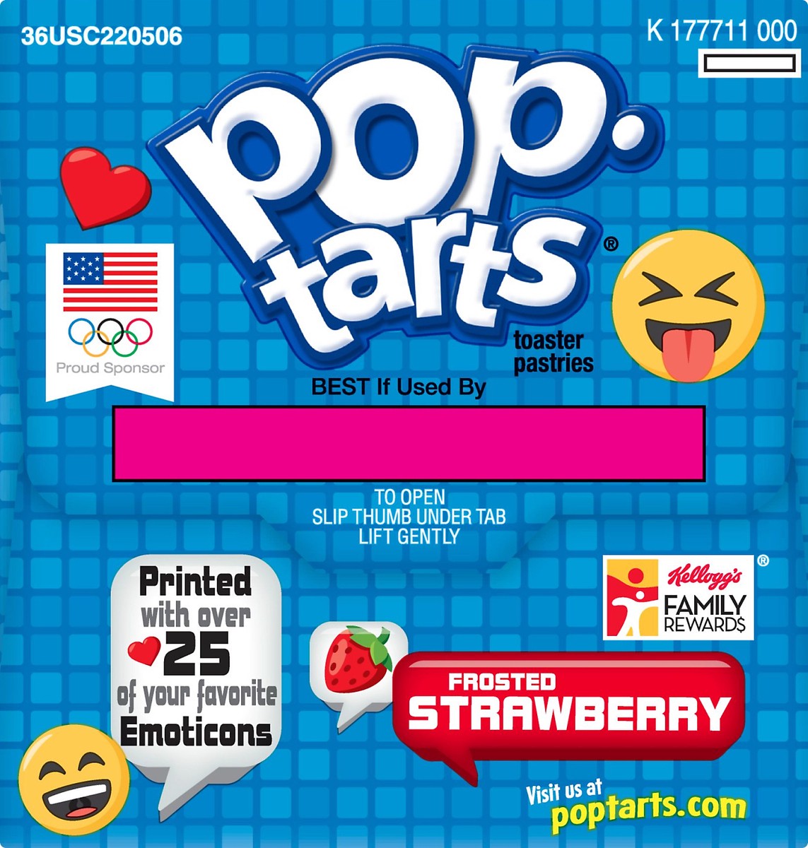 slide 4 of 8, Pop-Tarts Toaster Pastries, Frosted, Strawberry, 8 ct