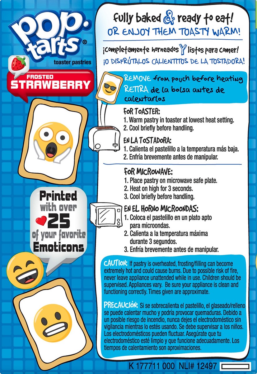 slide 5 of 8, Pop-Tarts Toaster Pastries, Frosted, Strawberry, 8 ct