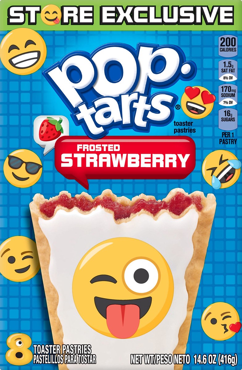 slide 7 of 8, Pop-Tarts Toaster Pastries, Frosted, Strawberry, 8 ct