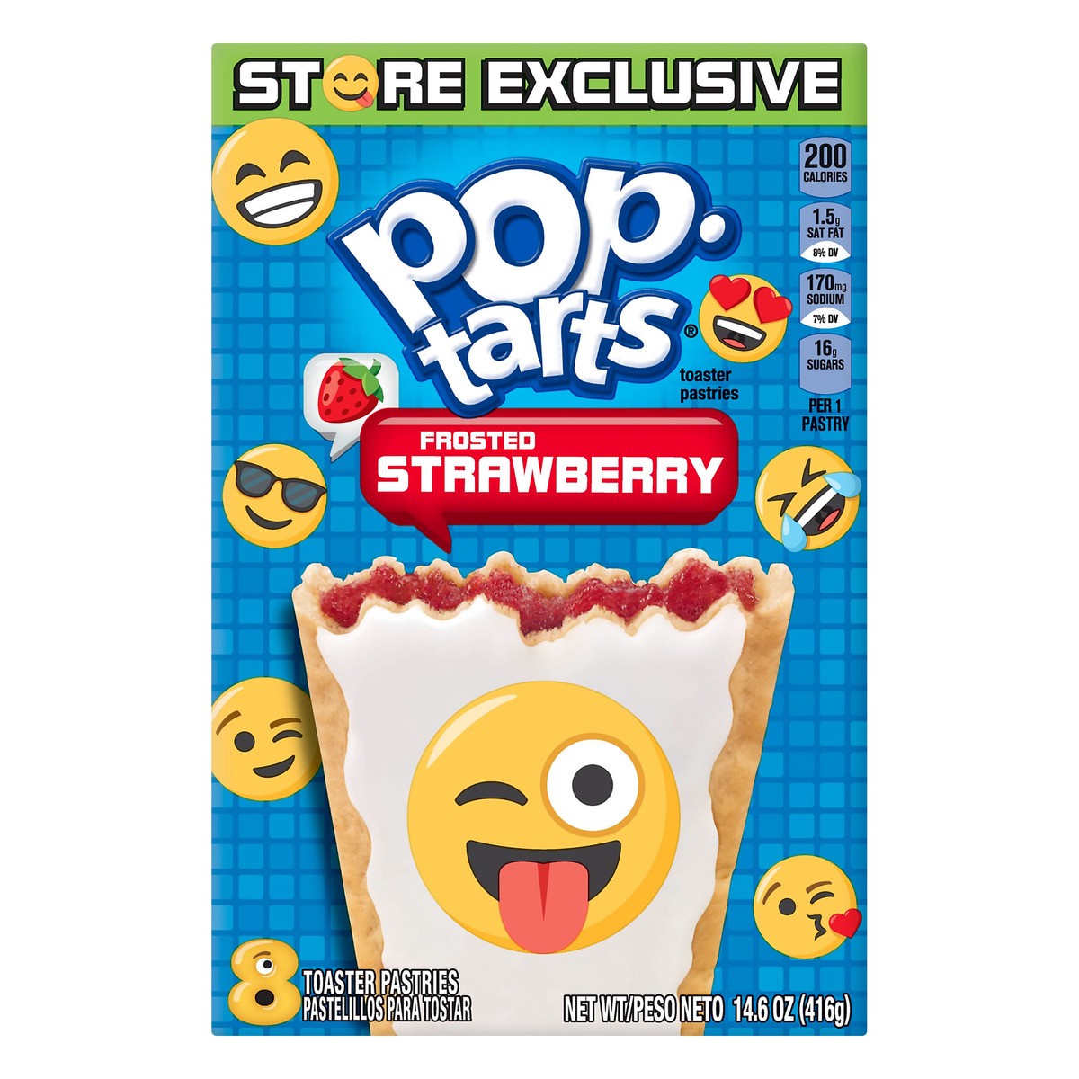 Pop-Tarts Toaster Pastries, Frosted, Strawberry 8 ct