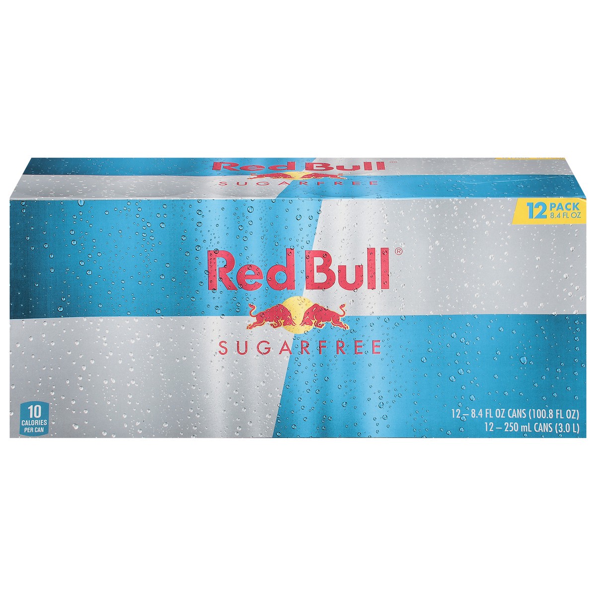 slide 1 of 1, Red Bull Energy Drink, Sugar Free, 8.4 Fl Oz (12 pack), 12 ct