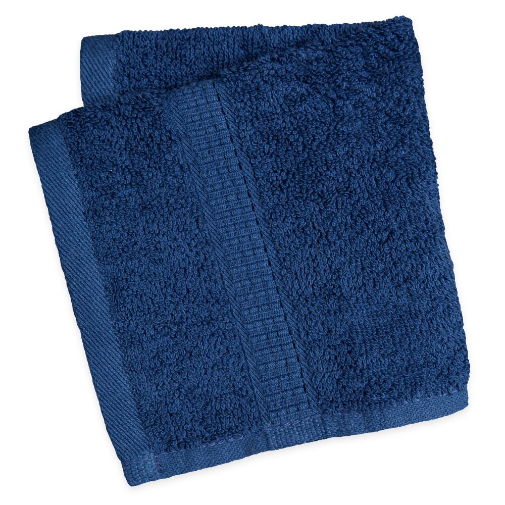 slide 1 of 1, Everyday Living Washcloth - Dark Blue, 1 ct