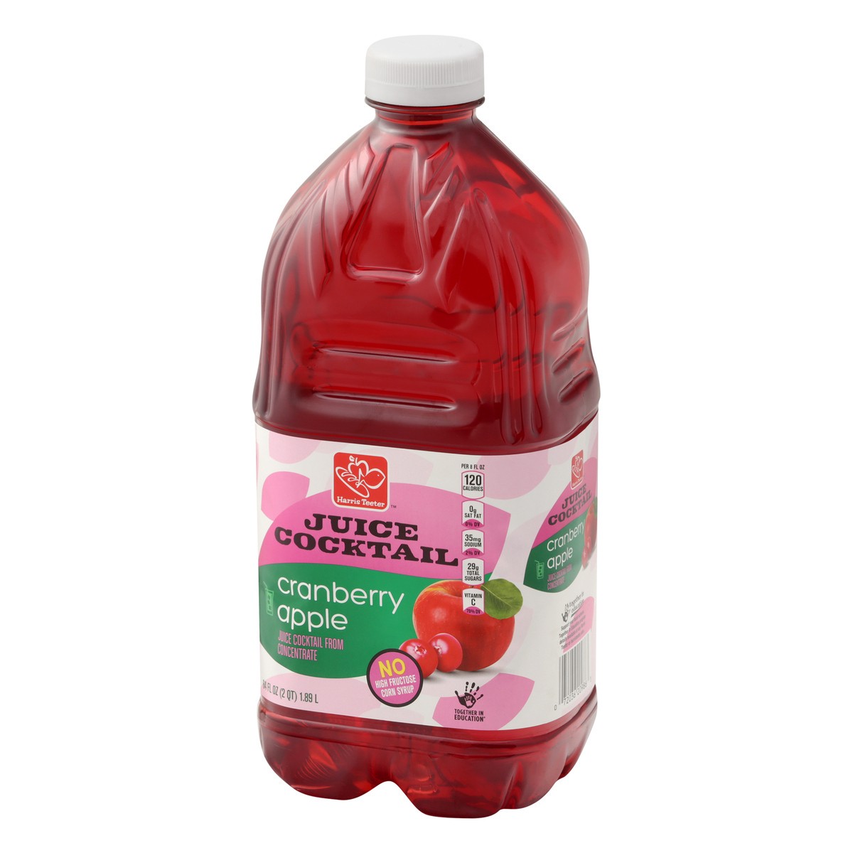 slide 5 of 10, Harris Teeter Cranberry Apple Juice Cocktail - 64 oz, 64 oz