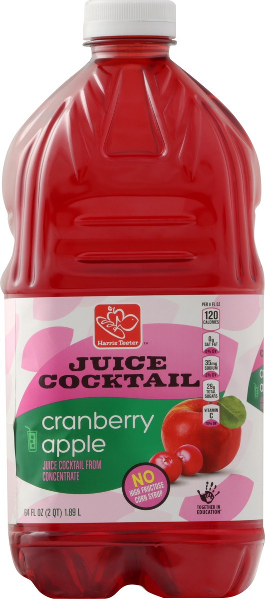 slide 4 of 10, Harris Teeter Cranberry Apple Juice Cocktail - 64 oz, 64 oz