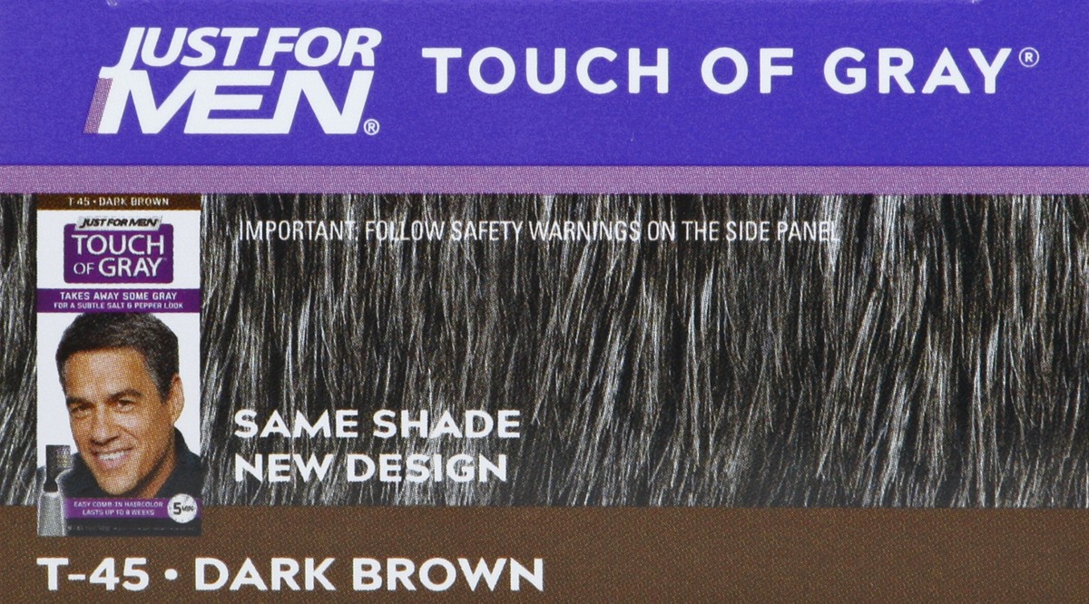 slide 9 of 9, Just for Men Dark Brown T-45 Touch of Gray 1 ea, 1 ct