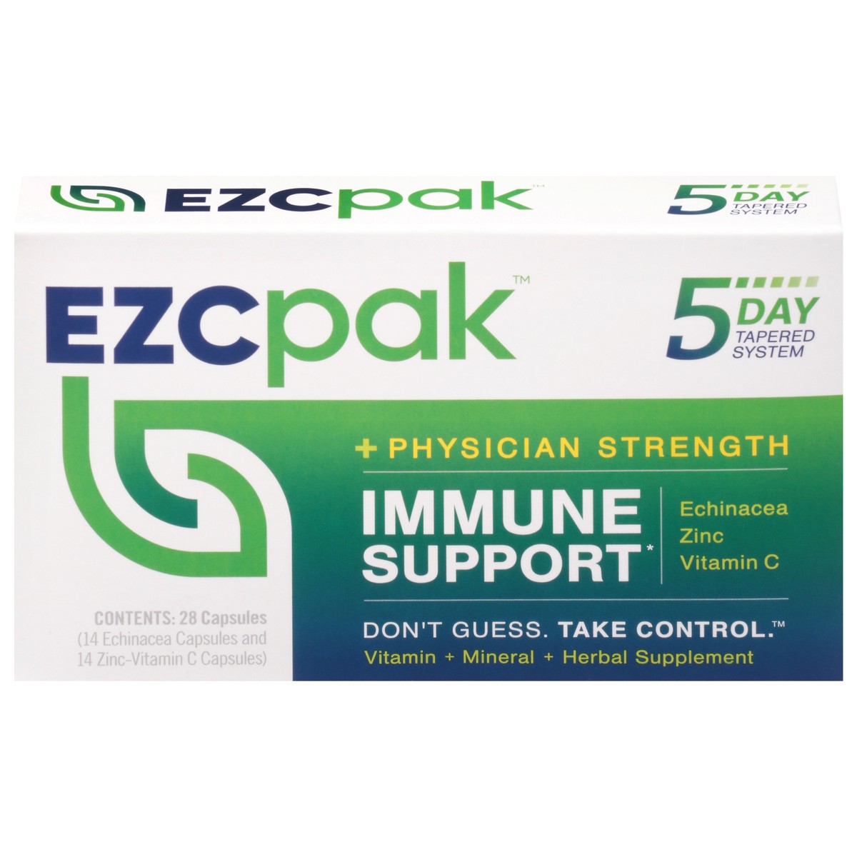 slide 1 of 9, EZC Pak Capsules Physician Strength Immune Support 28 Ea, 28 ct