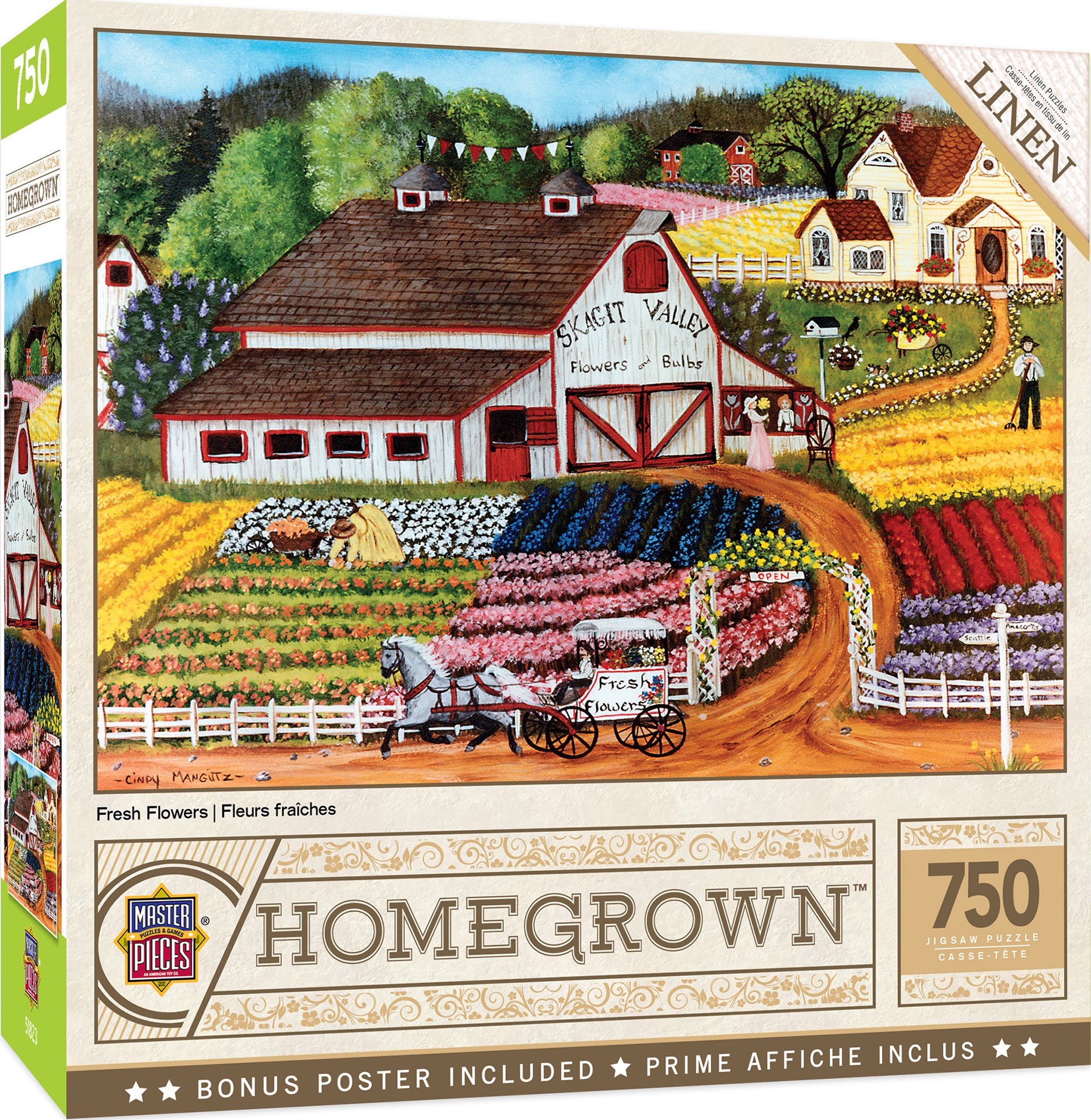 slide 5 of 5, Masterpieces Homegrown Fresh Flowers Puzzle, 1 ct