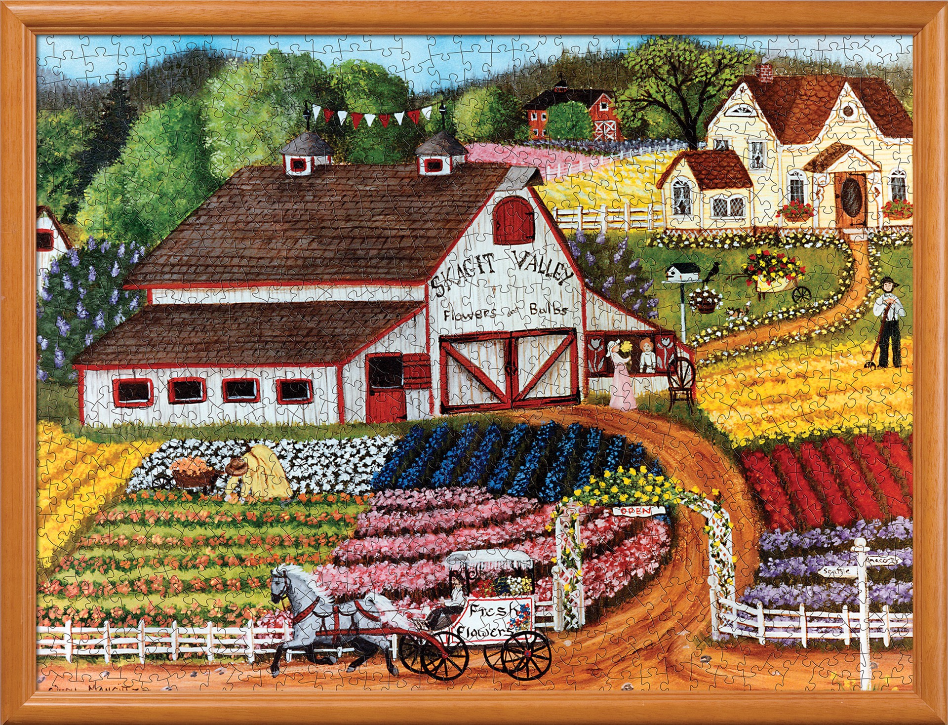 slide 3 of 5, Masterpieces Homegrown Fresh Flowers Puzzle, 1 ct