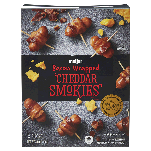 Meijer Bacon Wrapped Cheddar Smokies 4.8 oz Shipt