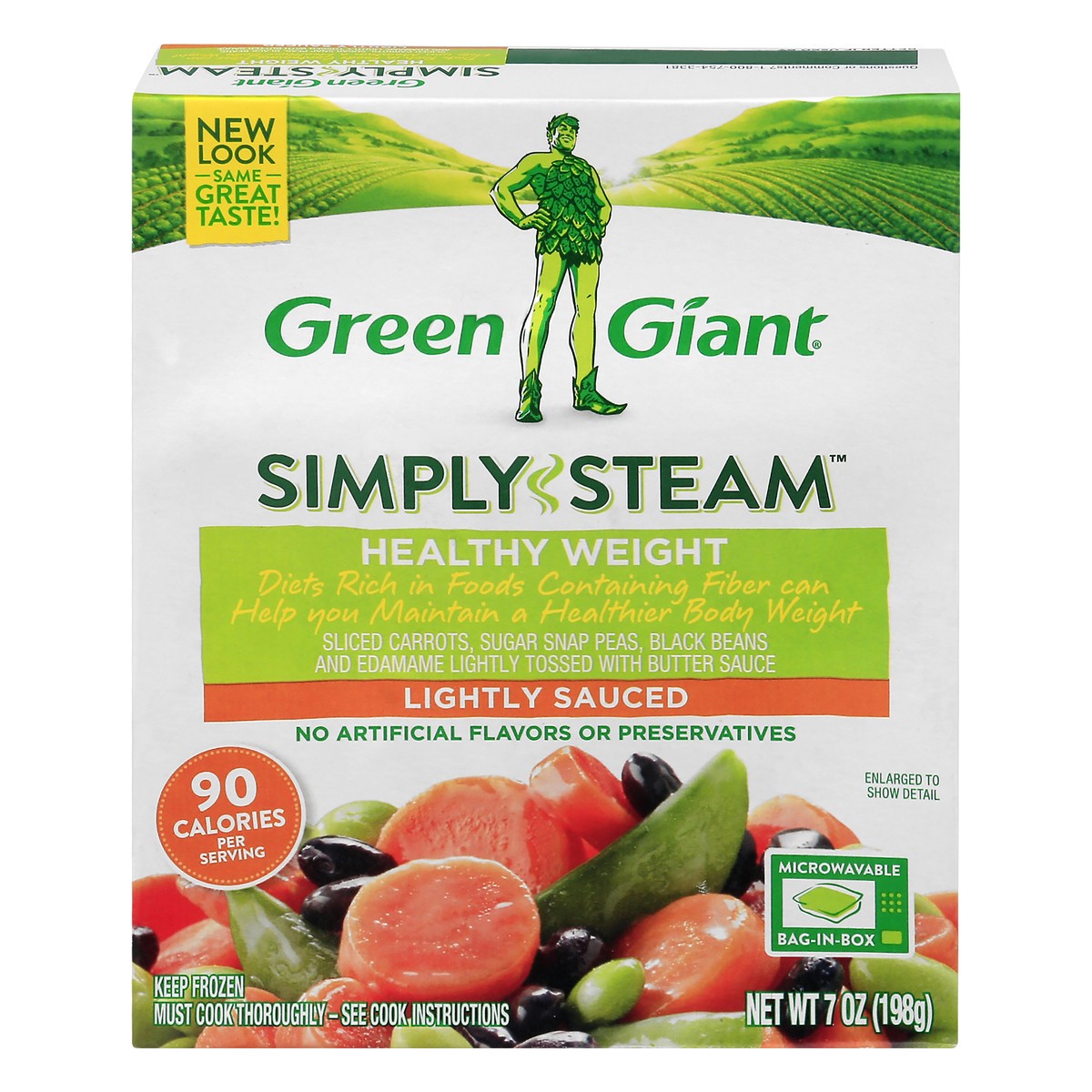slide 1 of 13, Green Giant Simply Steam Lightly Sauced Healthy Weight 7 oz, 7 oz