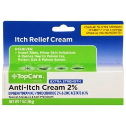TopCare Health Extra Strength Anti-Itch Cream 2% 1 oz