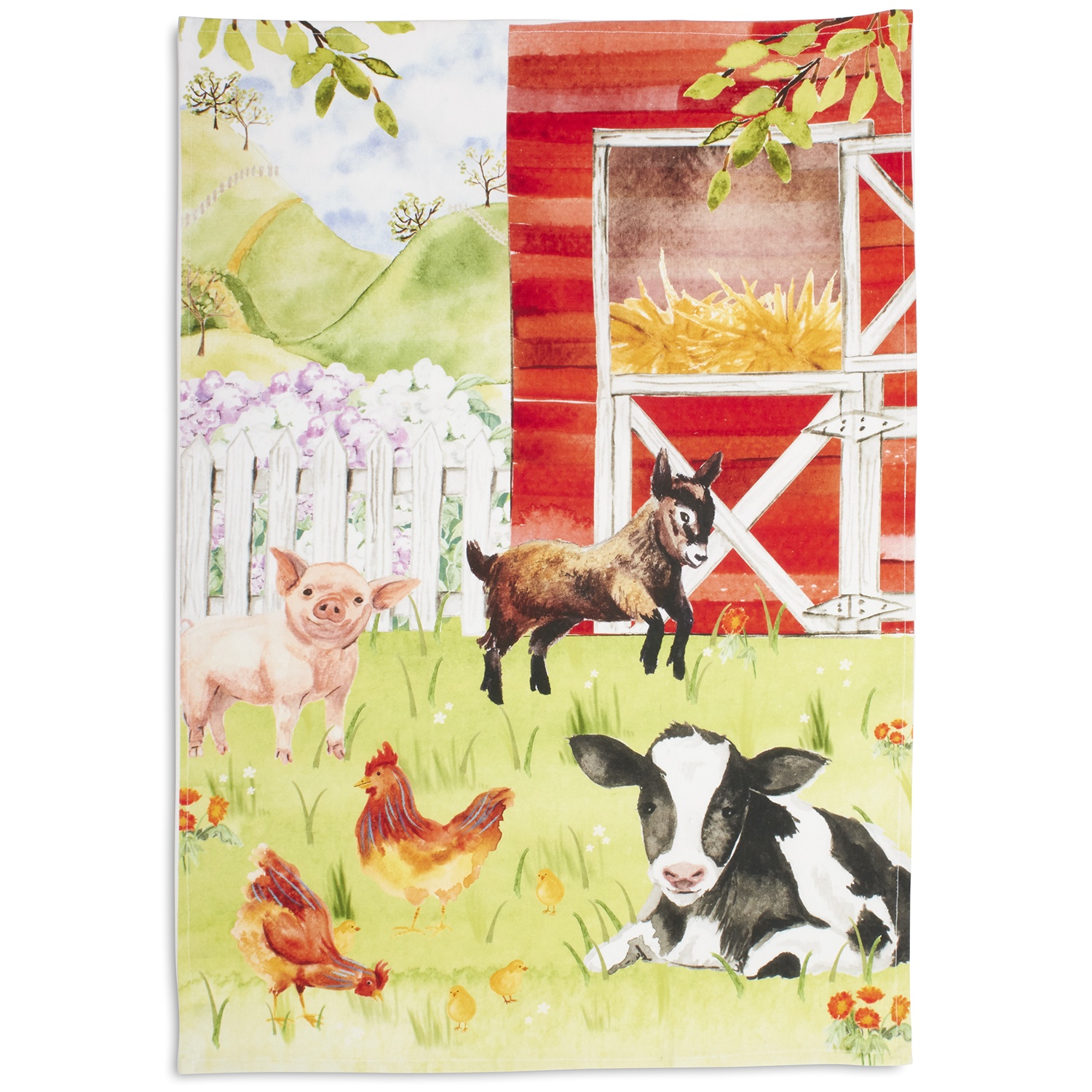 slide 1 of 1, Sur La Table Farm Kitchen Towel, 30 in x 20 in