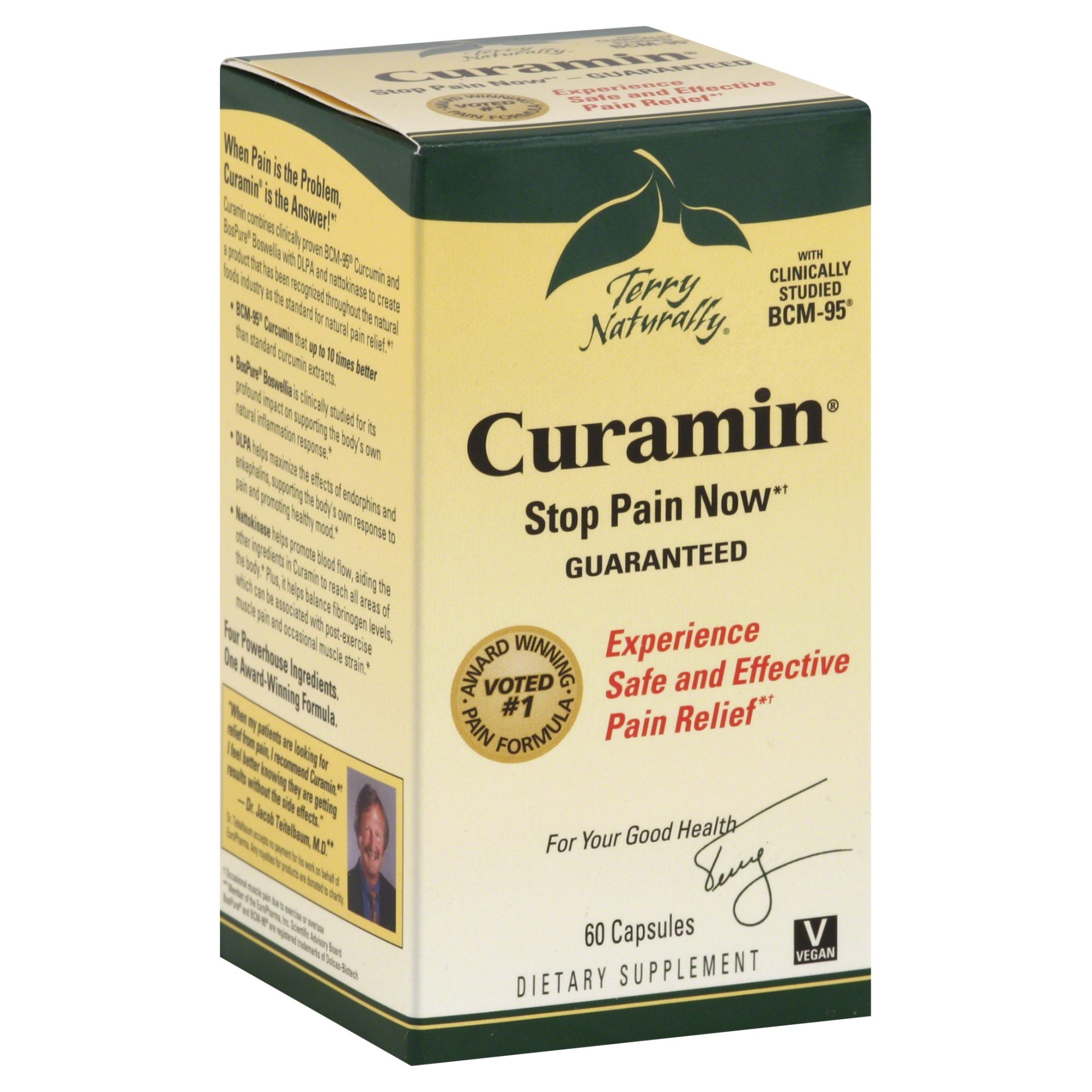 slide 1 of 1, Terry Naturally Curamin Pain Relief, 60 ct