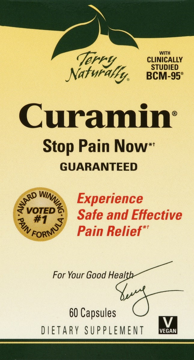 slide 1 of 4, Terry Naturally Curamin Pain Relief, 60 ct