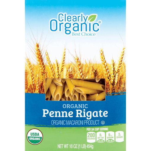 slide 1 of 1, Clearly Organic Organic Penne Rigate Pasta, 16 oz