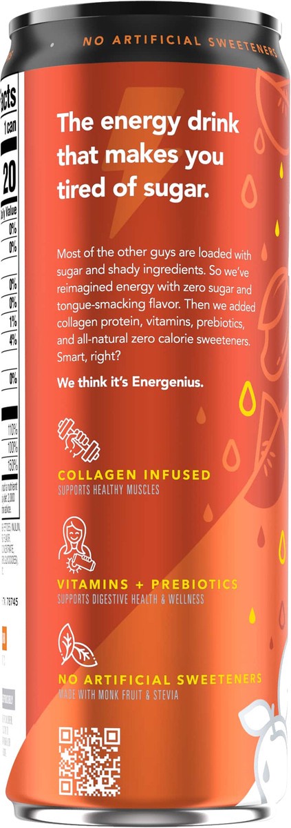 slide 5 of 6, Super Energy Zero Sugar Mango Peachpop Energy Drink 12 fl oz, 12 oz